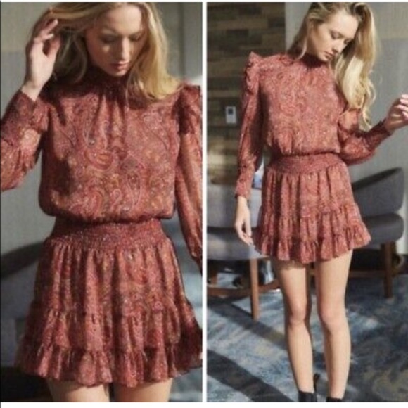 Misa Los Angeles Gianna Dress In Bohemian Paisley Size XS - Picture 2 of 16